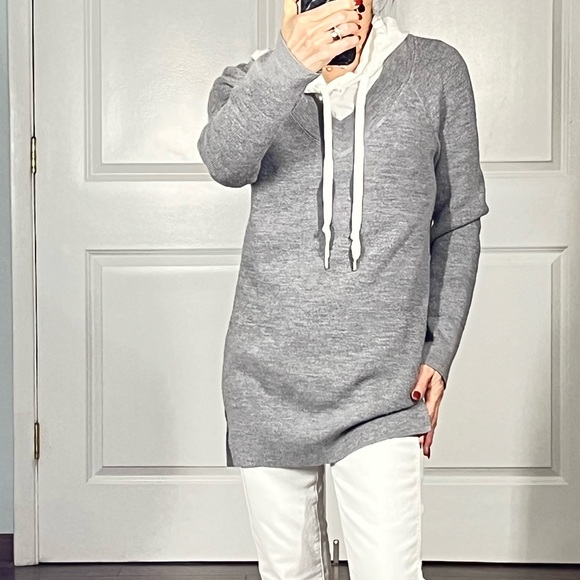 T by Alexander Wang Sweaters - Alexander Wang. t gray sweater with contrasting hoodie
